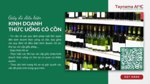 Dịch vụ Xin cấp Giấy phép đủ điều kiện kinh doanh thức uống có cồn Điều kiện cấp phép Theo quy định của Nghị định 176/2013/NĐ-CP, tổ chức, cá nhân sản xuất, kinh doanh đồ uống có cồn thuộc danh mục ngành, nghề đầu tư kinh doanh có điều kiện. Cụ thể, các điều kiện cấp phép kinh doanh thức uống có cồn bao gồm: Tổ chức, cá nhân kinh doanh phải được thành lập theo quy định của pháp luật. Địa điểm kinh doanh phải bảo đảm các điều kiện về an toàn thực phẩm, bảo vệ môi trường và trật tự an toàn xã hội theo quy định của pháp luật. Người quản lý phải có trình độ chuyên môn, nghiệp vụ về kinh doanh thức uống có cồn phù hợp với quy định của pháp luật. Hồ sơ xin cấp phép Hồ sơ xin cấp phép kinh doanh thức uống có cồn bao gồm: Đơn đề nghị cấp giấy phép kinh doanh thức uống có cồn theo mẫu. Bản sao Giấy chứng nhận đăng ký doanh nghiệp hoặc Giấy chứng nhận đăng ký hộ kinh doanh hoặc Giấy chứng nhận đăng ký hoạt động chi nhánh, văn phòng đại diện của doanh nghiệp. Bản sao hợp đồng thuê hoặc hợp đồng thuê quyền sử dụng đất đối với địa điểm kinh doanh. Bản sao văn bản chứng minh đủ điều kiện về an toàn thực phẩm, bảo vệ môi trường, trật tự an toàn xã hội. Bản khai lý lịch của người quản lý. Giấy chứng nhận sức khỏe của người quản lý. Trình tự, thủ tục xin cấp phép Trình tự, thủ tục xin cấp phép kinh doanh thức uống có cồn được thực hiện như sau: Tổ chức, cá nhân nộp hồ sơ xin cấp phép tại cơ quan có thẩm quyền. Cơ quan có thẩm quyền tiếp nhận hồ sơ, kiểm tra tính hợp lệ của hồ sơ. Trong thời hạn 10 ngày làm việc, kể từ ngày nhận đủ hồ sơ hợp lệ, cơ quan có thẩm quyền cấp giấy phép kinh doanh thức uống có cồn. Trường hợp từ chối cấp giấy phép, cơ quan có thẩm quyền phải trả lời bằng văn bản và nêu rõ lý do. Cơ quan có thẩm quyền cấp phép Cơ quan có thẩm quyền cấp phép kinh doanh thức uống có cồn được quy định như sau: Sở Công Thương cấp giấy phép kinh doanh thức uống có cồn cho tổ chức, cá nhân kinh doanh thức uống có cồn tại địa bàn tỉnh, thành phố trực thuộc trung ương. Ủy ban nhân dân quận, huyện, thị xã, thành phố thuộc tỉnh cấp giấy phép kinh doanh thức uống có cồn cho hộ kinh doanh kinh doanh thức uống có cồn tại địa bàn. Lệ phí cấp phép Lệ phí cấp phép kinh doanh thức uống có cồn được quy định tại Thông tư 252/2013/TT-BTC, cụ thể như sau: Lệ phí cấp giấy phép kinh doanh thức uống có cồn cho hộ kinh doanh: 100.000 đồng. Lệ phí cấp giấy phép kinh doanh thức uống có cồn cho tổ chức, cá nhân khác: 200.000 đồng. Dịch vụ Xin cấp Giấy phép đủ điều kiện kinh doanh thức uống có cồn Với đội ngũ luật sư, chuyên viên giàu kinh nghiệm, chúng tôi cung cấp dịch vụ Xin cấp Giấy phép đủ điều kiện kinh doanh thức uống có cồn chuyên nghiệp, uy tín, đảm bảo quý khách hàng được cấp giấy phép nhanh chóng, thuận lợi, đúng quy định của pháp luật. Dịch vụ của chúng tôi bao gồm các nội dung sau: Tư vấn pháp lý về các quy định liên quan đến kinh doanh thức uống có cồn. Soạn thảo hồ sơ xin cấp phép. Đại diện khách hàng nộp hồ sơ và nhận kết quả tại cơ quan có thẩm quyền. Liên hệ với chúng tôi để được tư vấn và hỗ trợ tốt nhất.