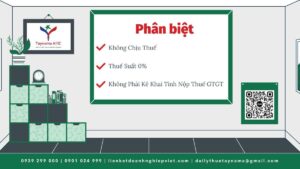Phân biệt không chịu thuế, thuế suất 0%, không tính thuế GTGT