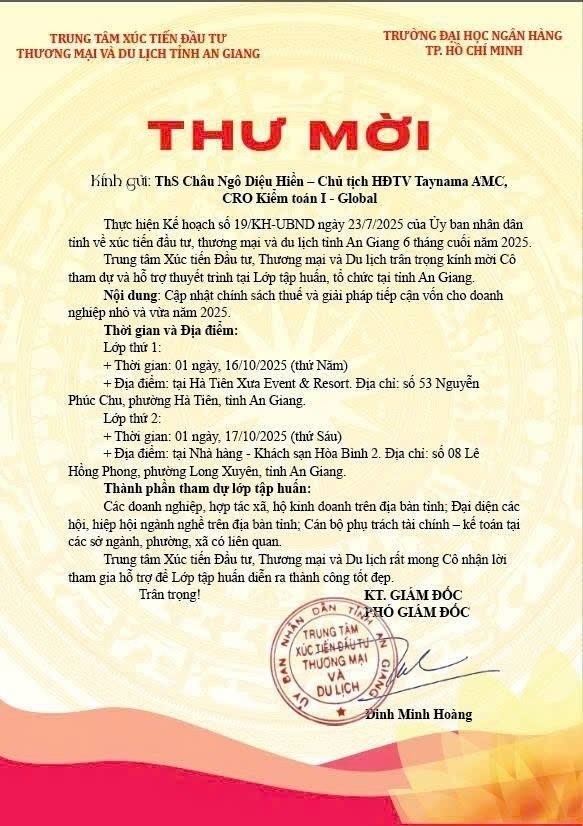 CẬP NHẬT CHÍNH SÁCH THUẾ CHO DOANH NGHIỆP NHỎ VÀ VỪA NĂM 2025 – TRUNG TÂM XÚC TIẾN ĐẦU TƯ THƯƠNG MẠI VÀ DU LỊCH TỈNH AN GIANG