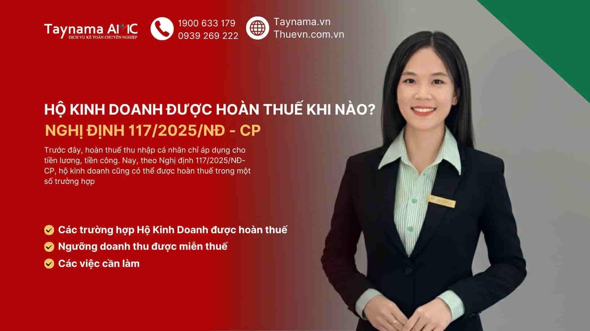 CẬP NHẬT CHÍNH SÁCH HOÀN THUẾ MỚI NHẤT CHO HỘ KINH DOANH