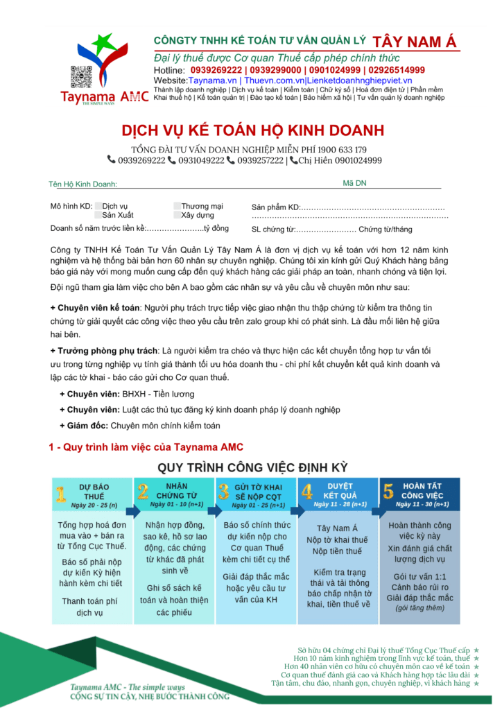 Hop dong Dich vu ke toan Ho kinh doanh trang 1