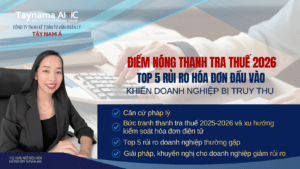 2026 06 24 Diem nong thanh tra thue 2026 TOP 5 rui ro hoa don dau vao khien doanh nghiep bi truy thu