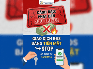Nhận Tiền Mặt Mua Bán BĐS, Doanh Nghiệp Có Thể Bị Phạt Đến 300 Triệu Đồng!