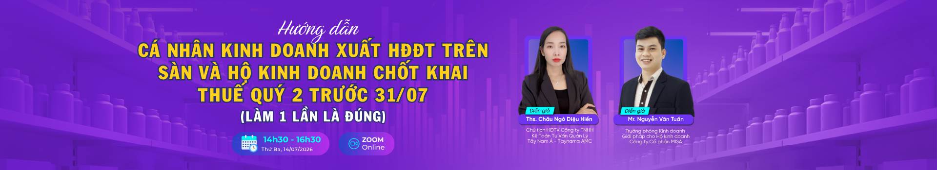 Hướng dẫn cá nhân kinh doanh xuất HĐĐT trên sàn và Hộ kinh doanh chốt khai thuế Quý 2 trước 31/07: Làm 1 lần là đúng