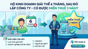 Hộ Kinh Doanh Giải Thể 6 Tháng Lập Công Ty: Có Được Miễn Thuế 3 Năm Không?