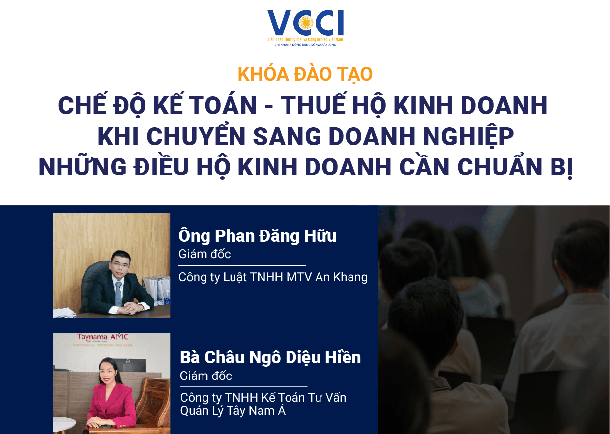 Khóa đào tạo: Chế độ kế toán – thuế hộ kinh doanh khi chuyển đổi lên doanh nghiệp – Những điều cần chuẩn bị
